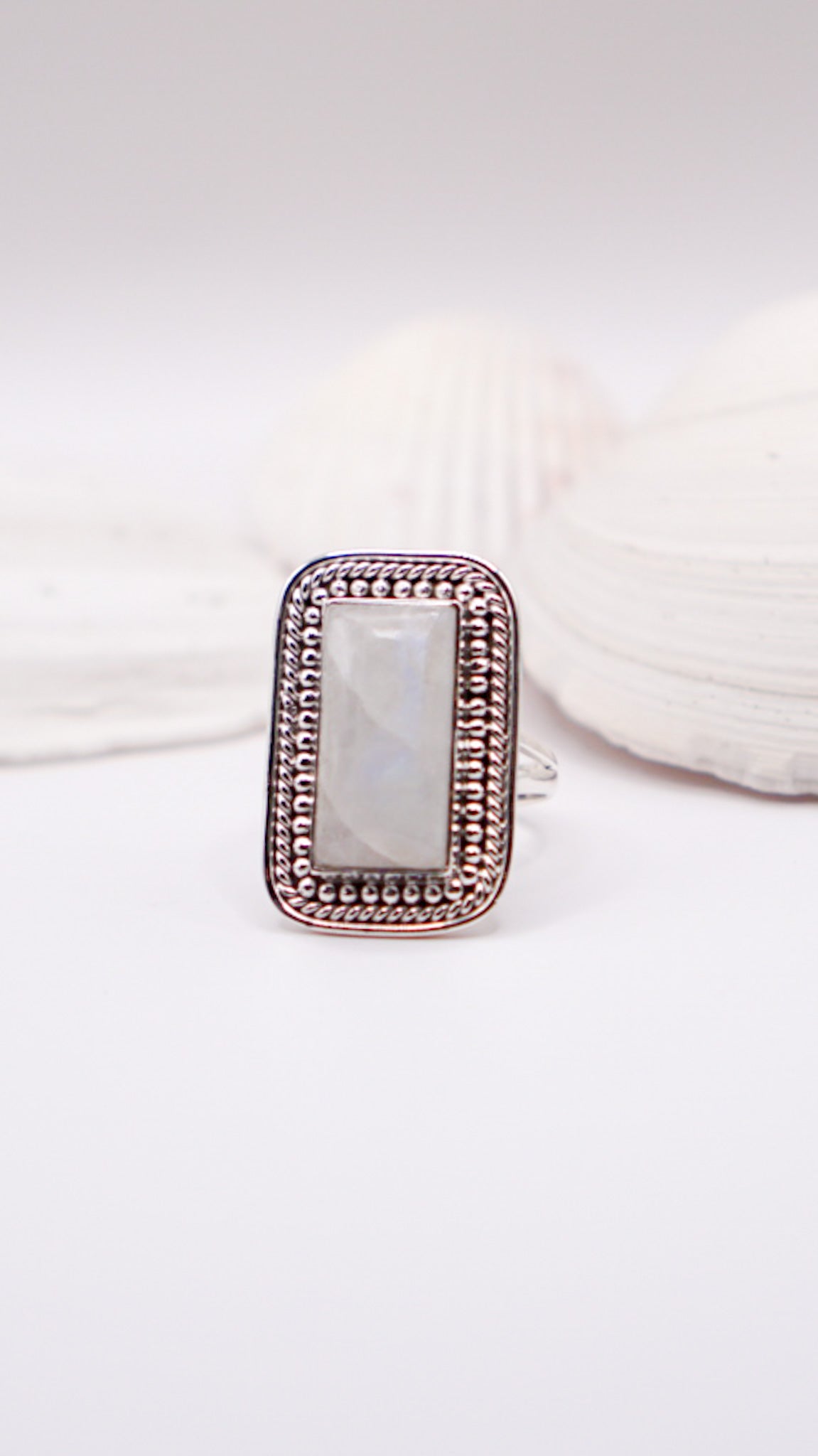 Rectangle Moonstone - Size 10