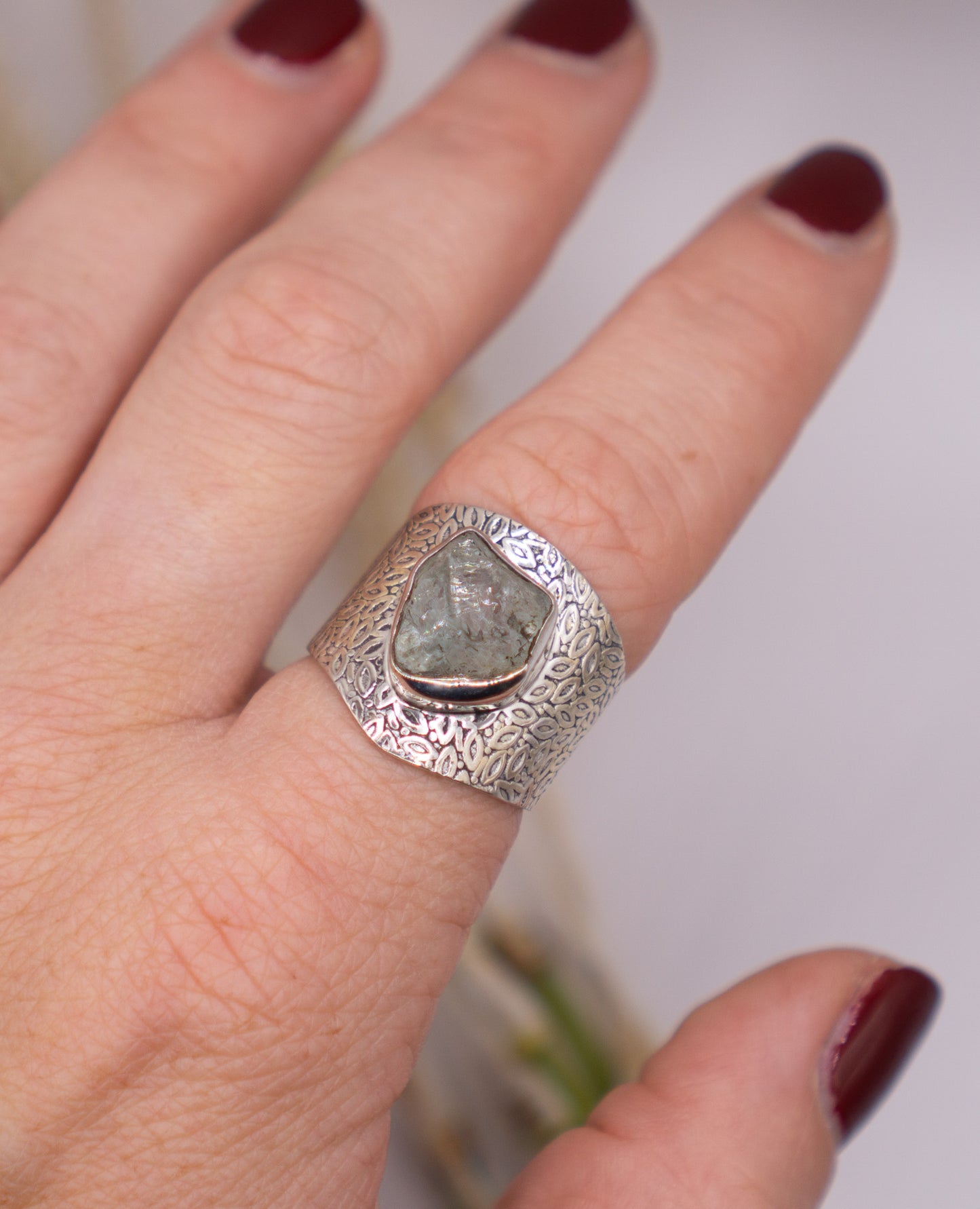 Druzy Aquamarine - Size 9