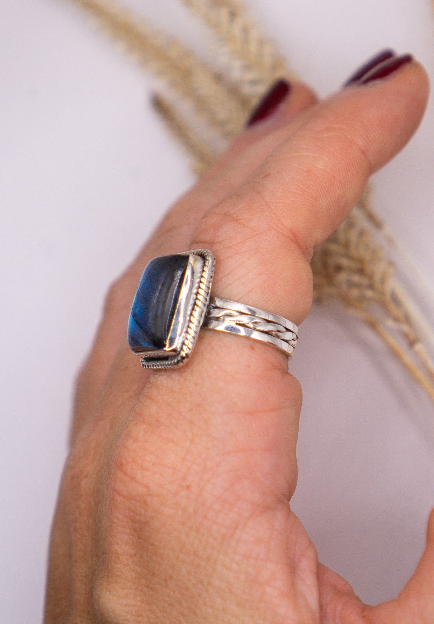 Rectangular Labradorite size 8.5