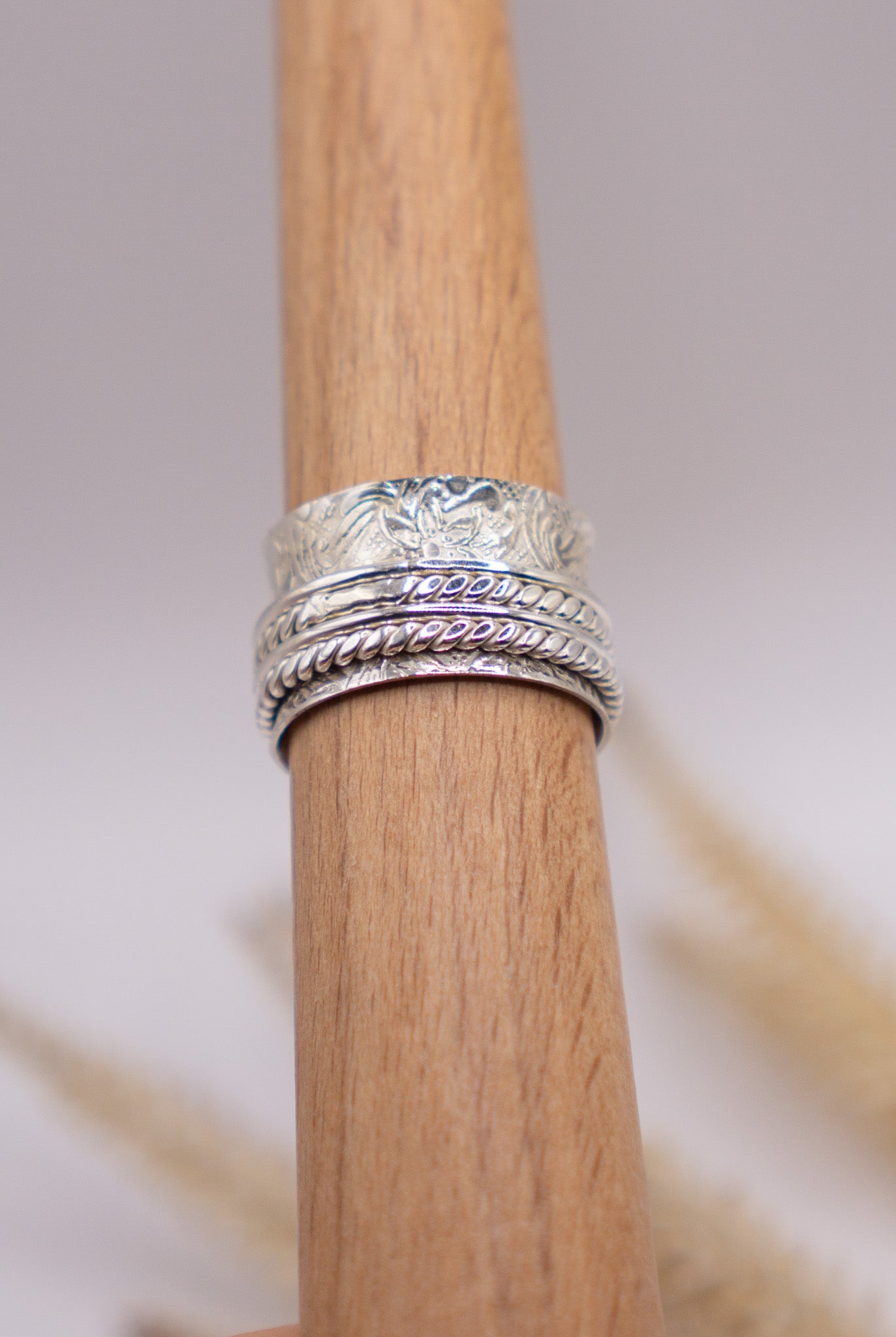 All Silver Spinner Ring