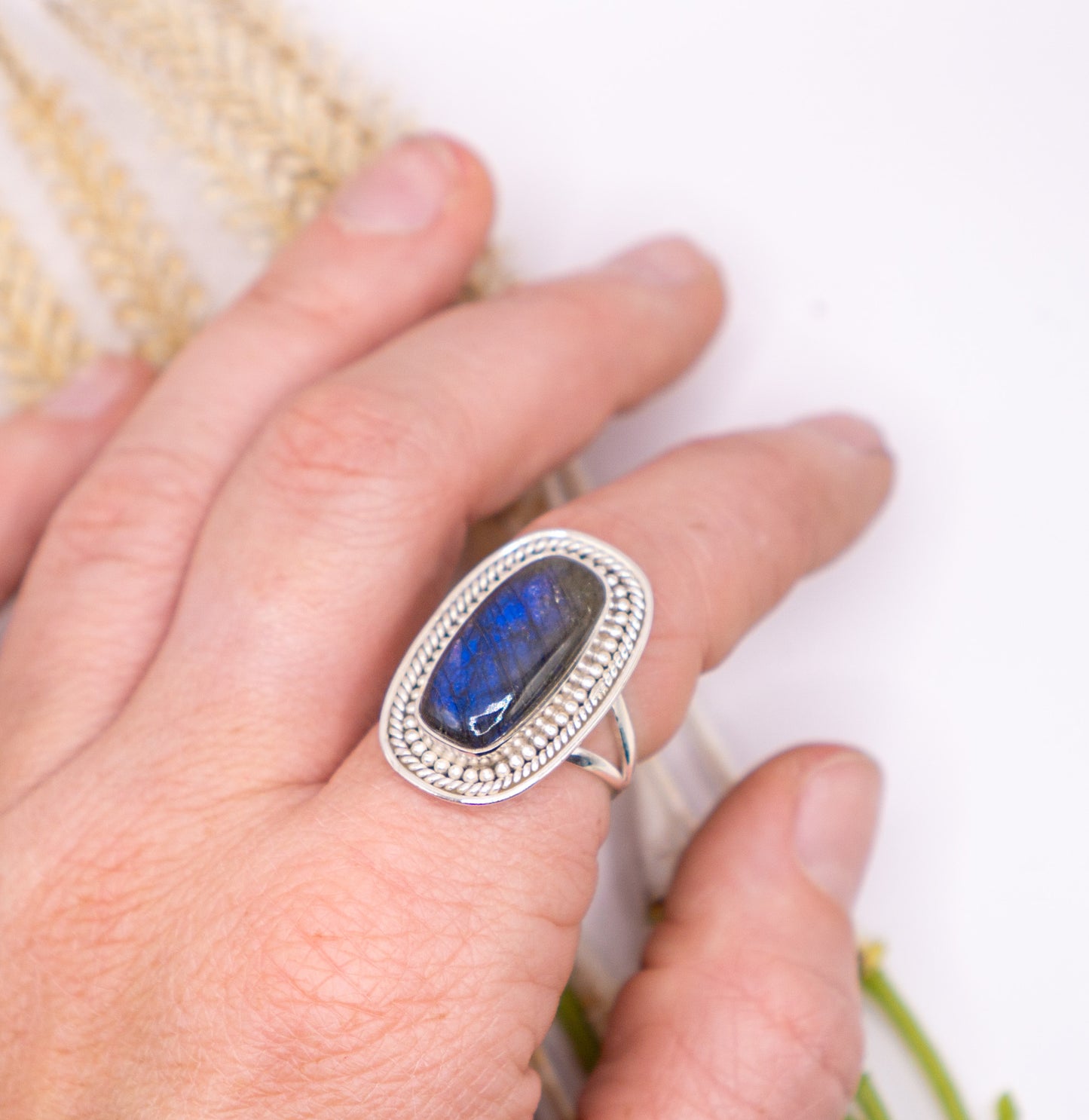 Mesmerizing Rectangular Labradorite - Size 8.5