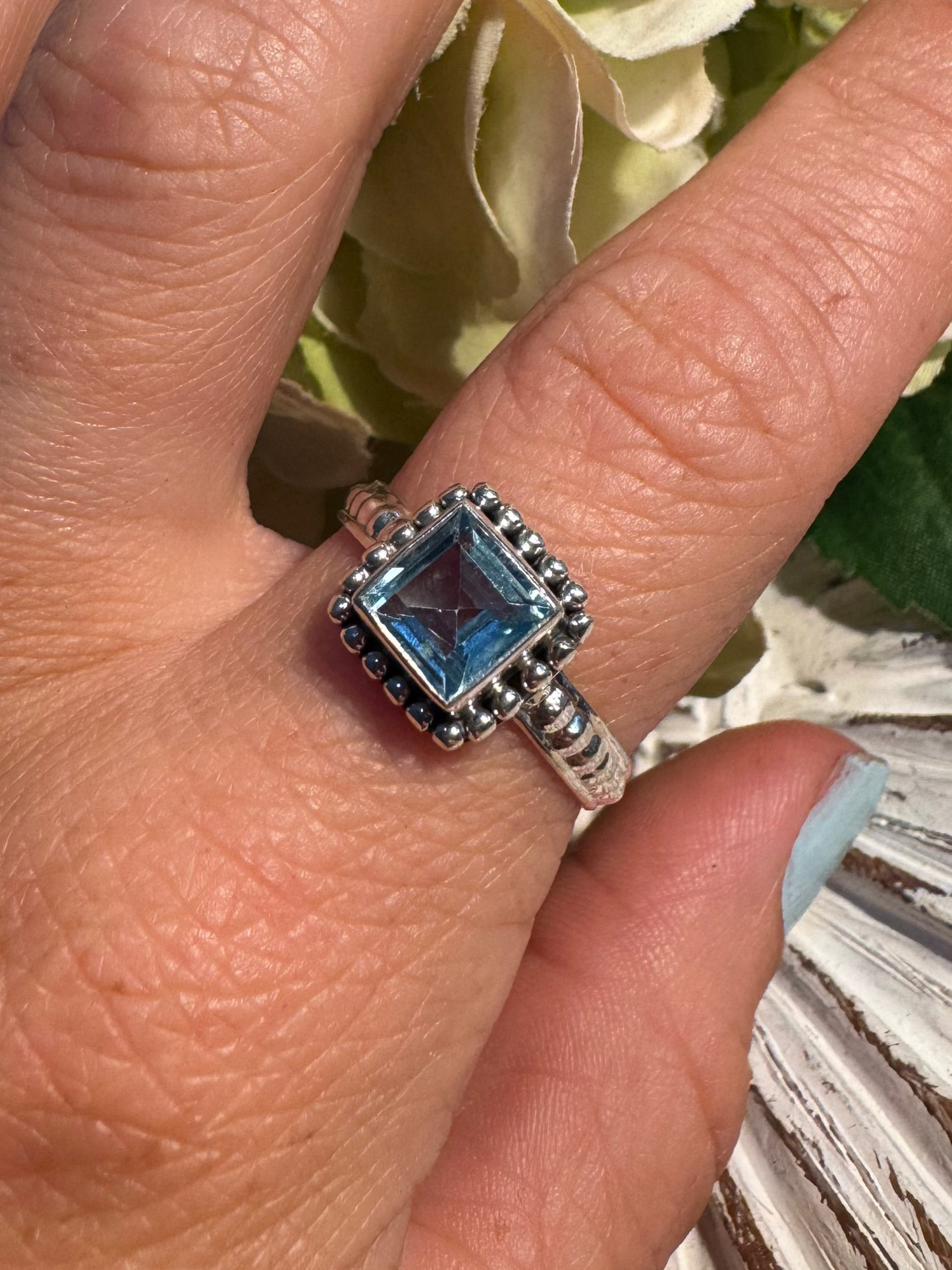 Sky Blue Topaz Size 10.5 (style 1)