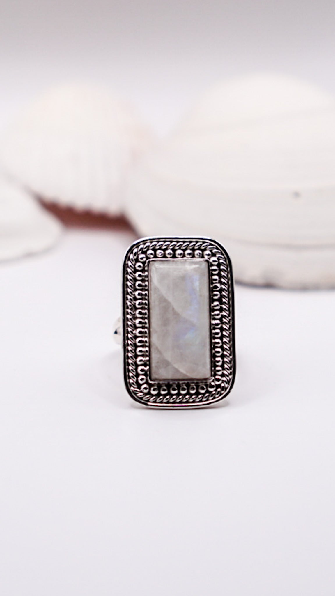 Rectangle Moonstone - Size 10
