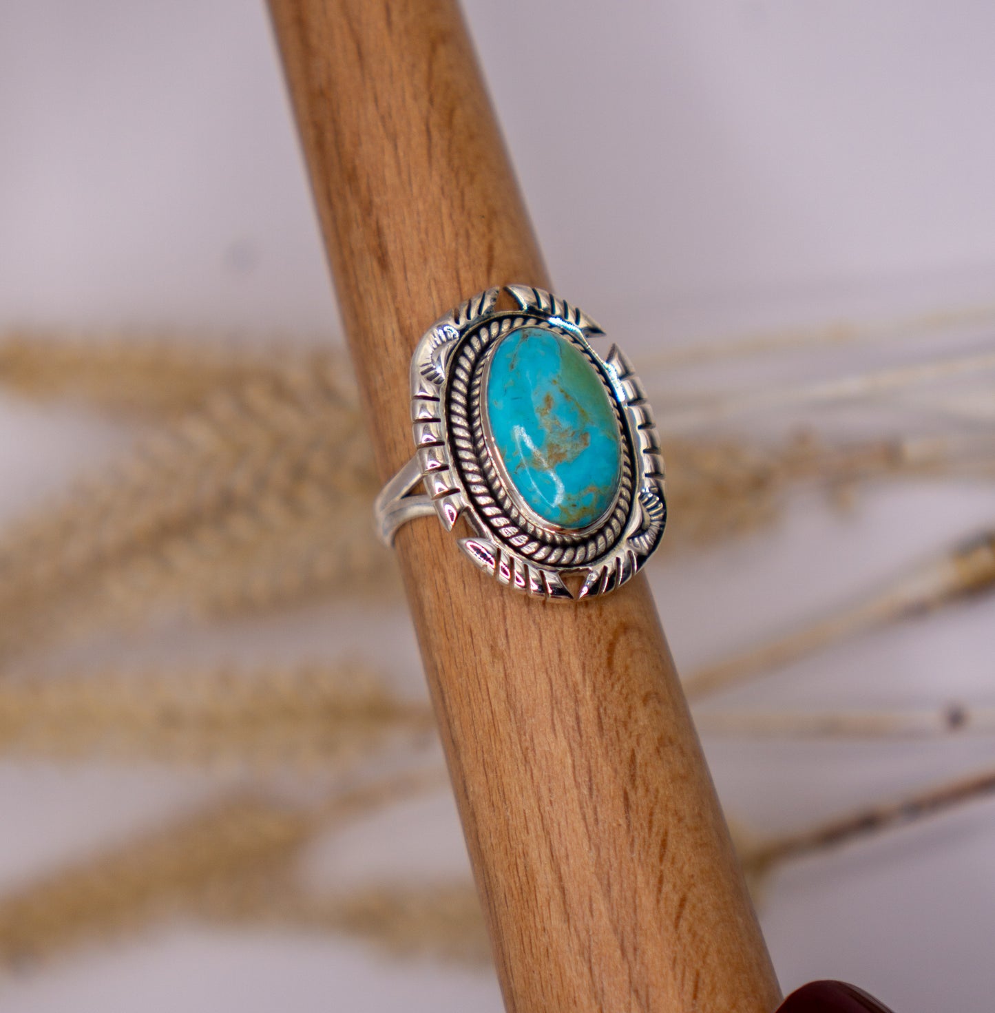 Western Style Kingman Mohave Turquoise - Size 7