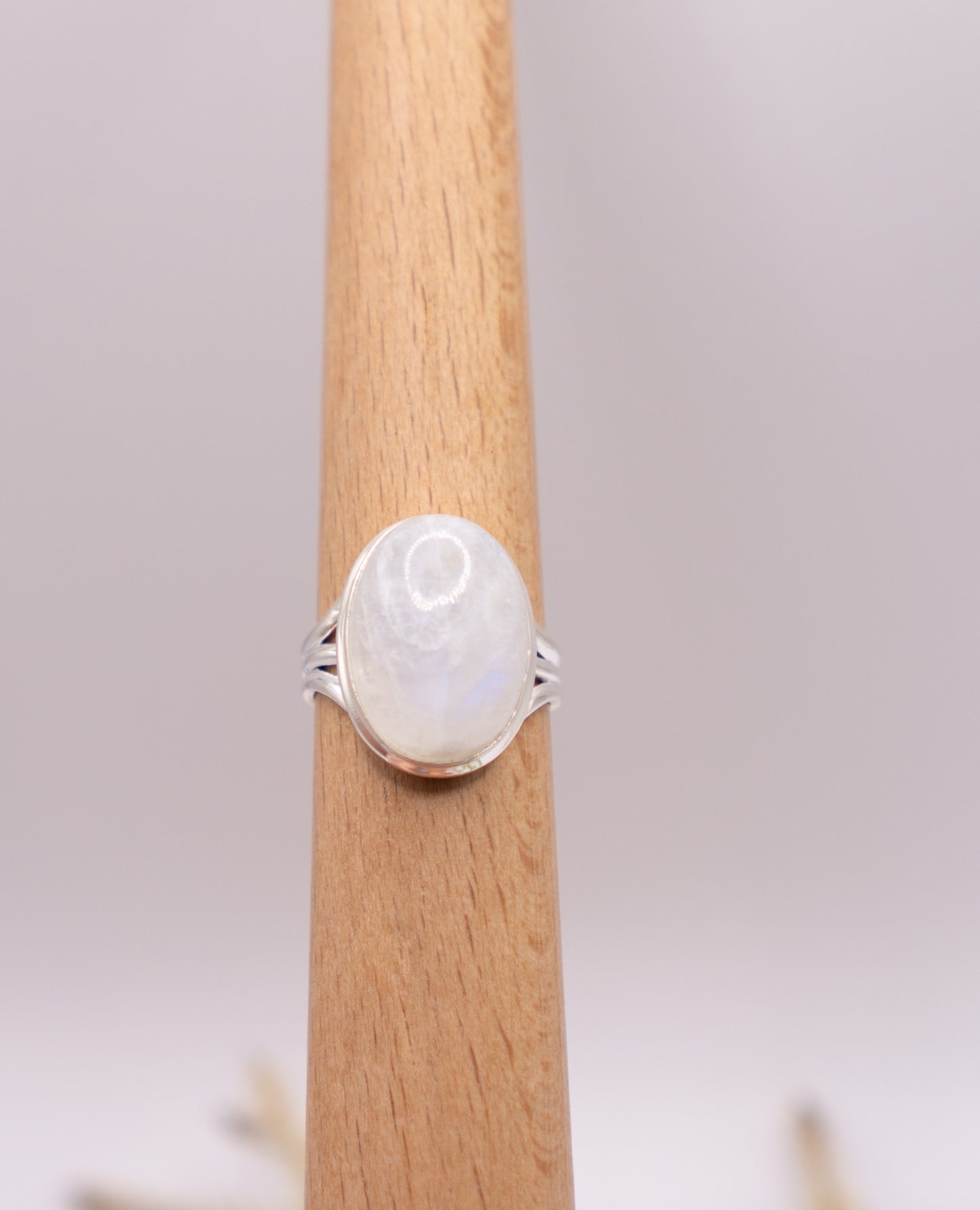 Oval Moonstone Ring Size 7