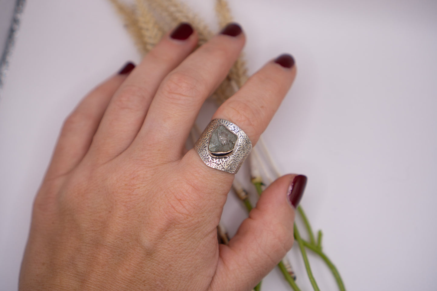 Druzy Aquamarine - Size 9