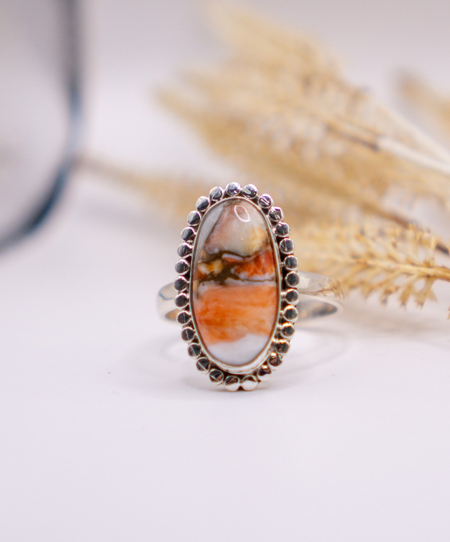 Elongated Oval Spiny Oyster Turquoise Size 11.5