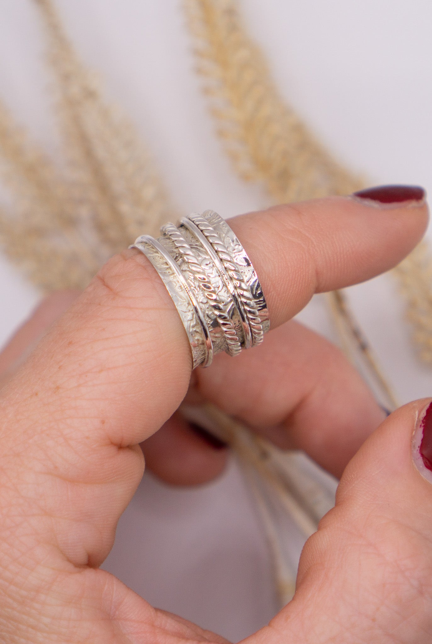 All Silver Spinner Ring