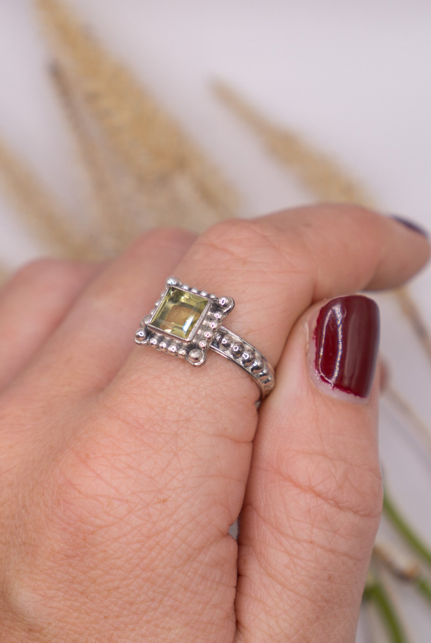 Citrine Square Size 9.5