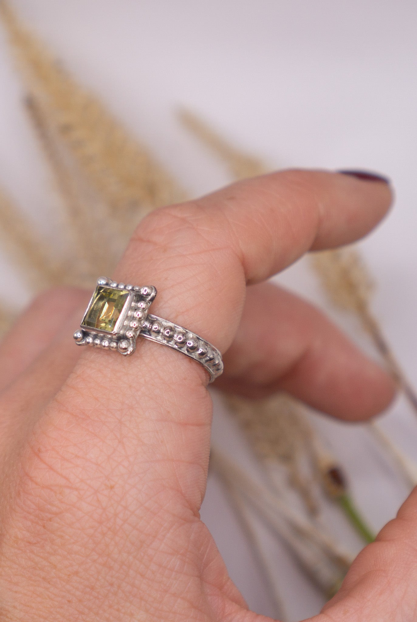 Citrine Square Size 9.5