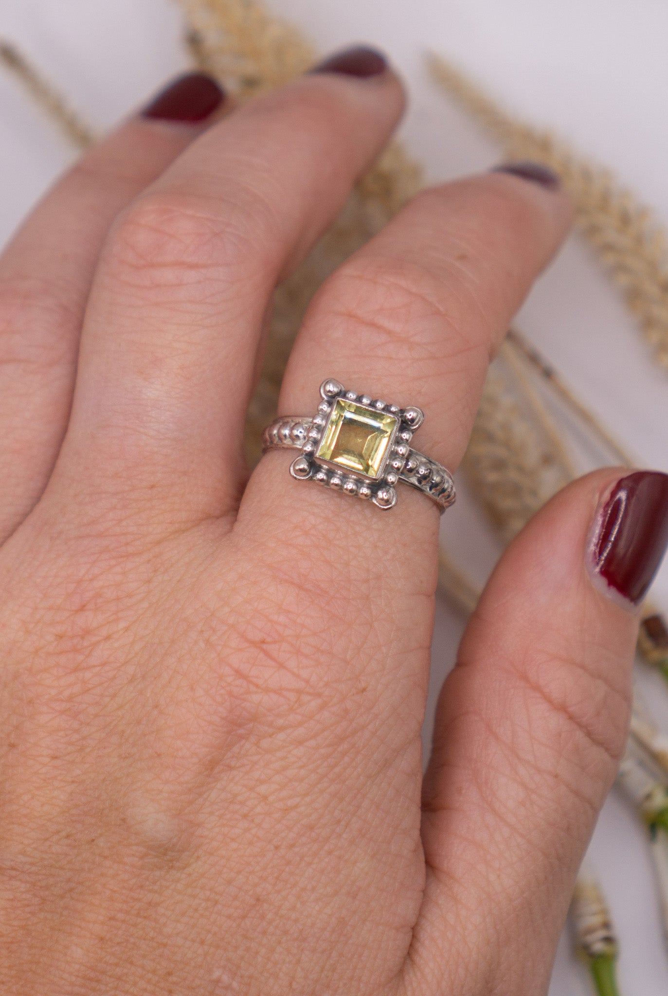 Citrine Square Size 9.5