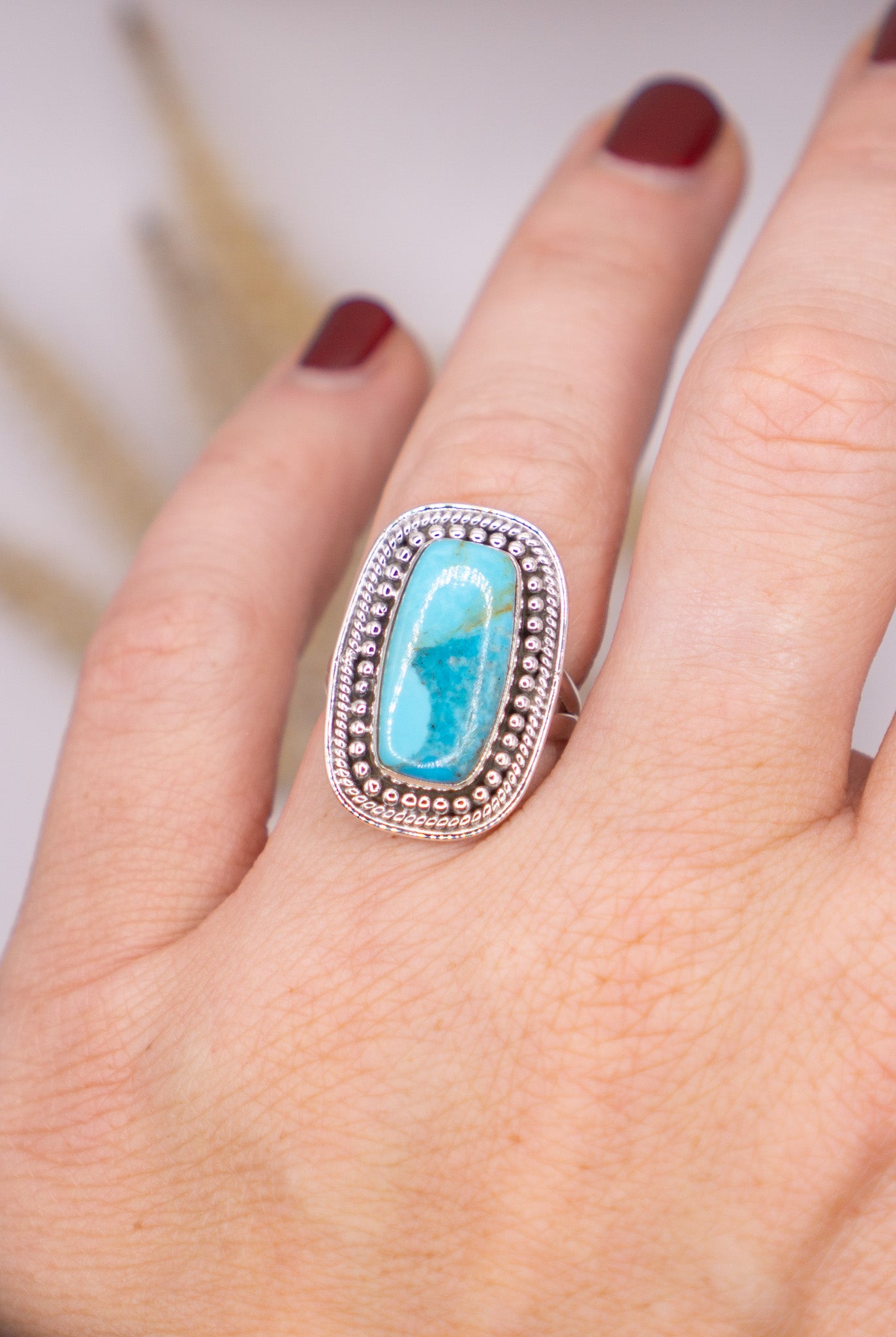 Mohave Turquoise Two Tone Blue Size 7