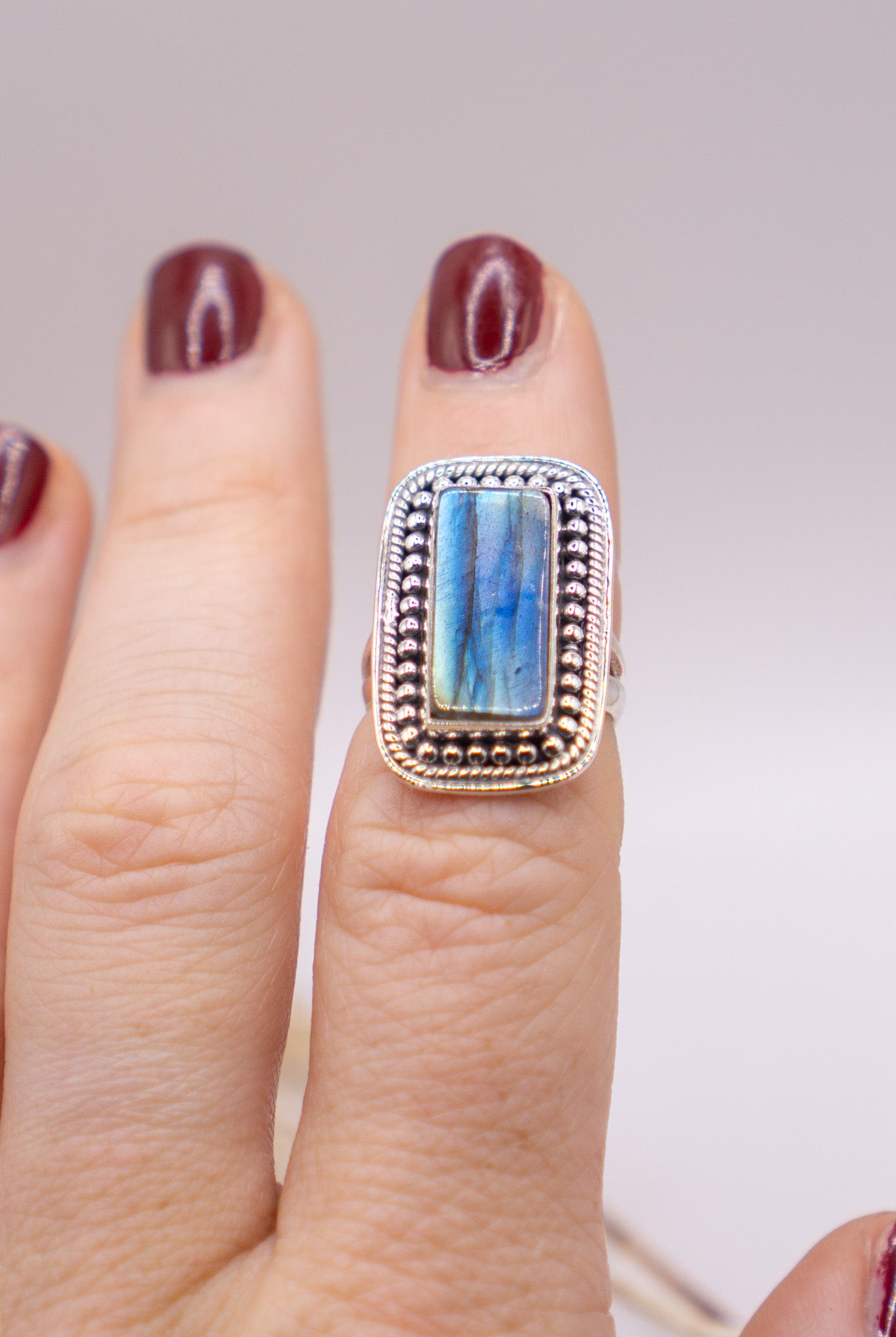 Striated Labradorite Rectangle Size 5.5