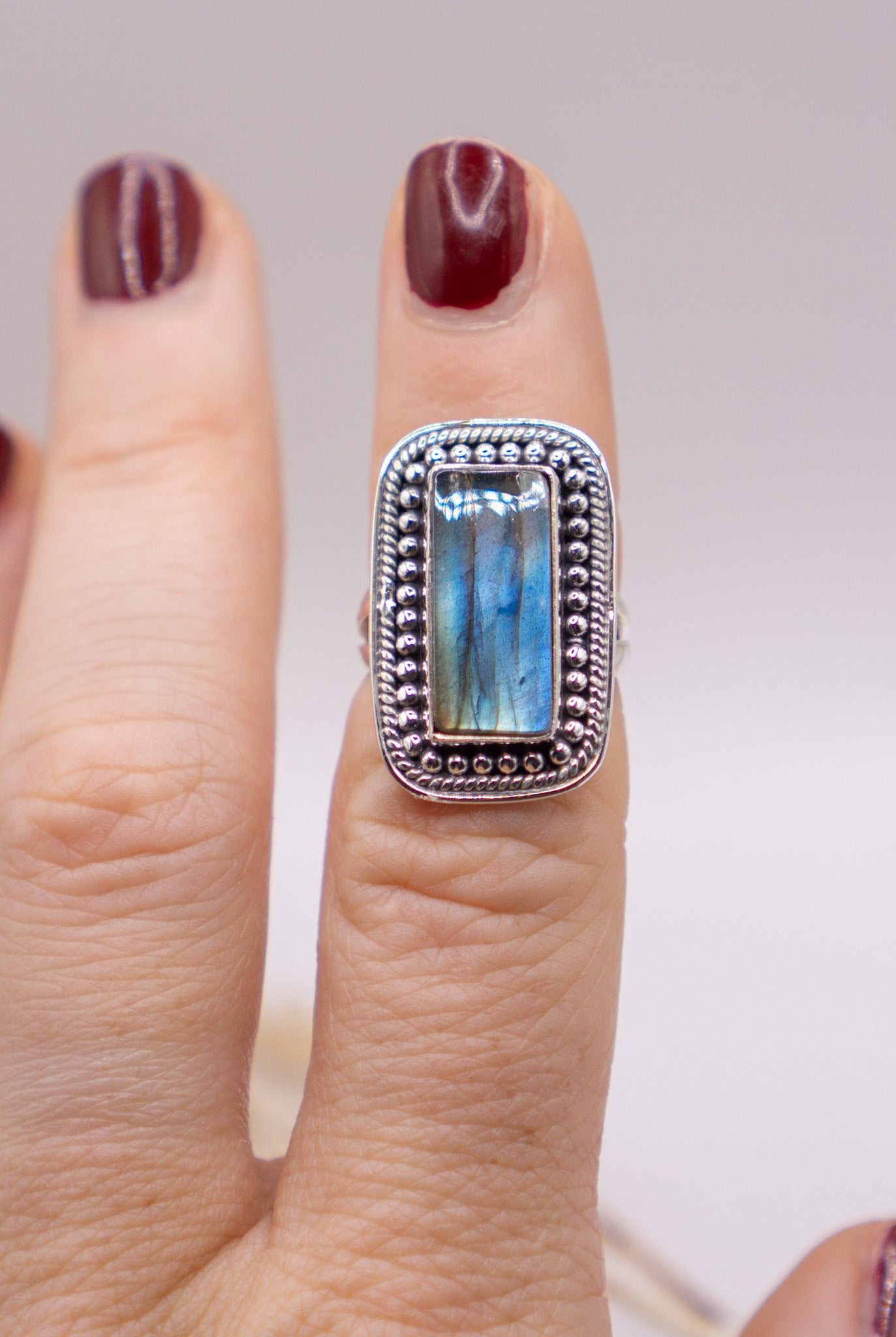 Striated Labradorite Rectangle Size 5.5