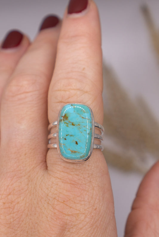 Turquoise Rectangle Size 9