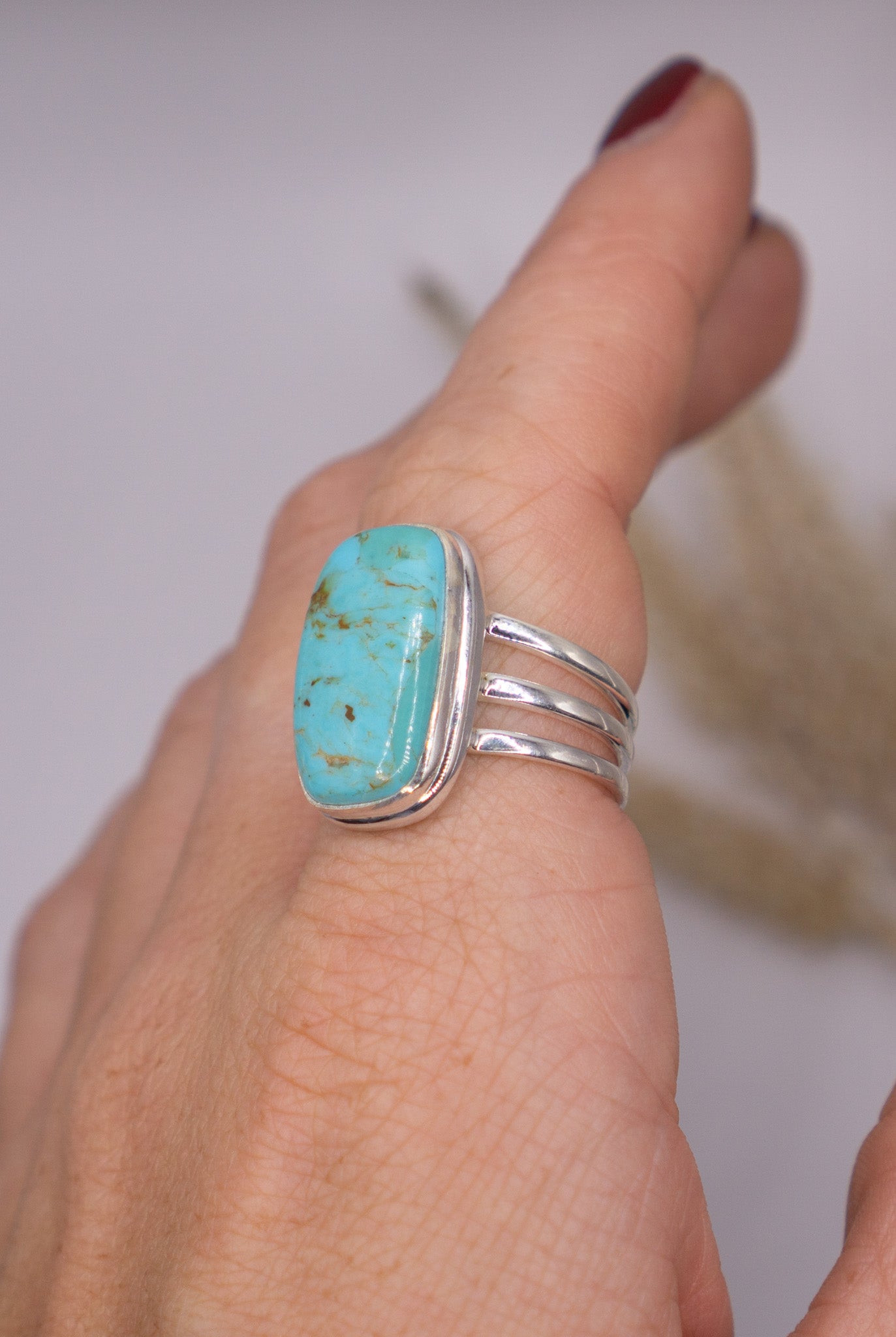 Turquoise Rectangle Size 9