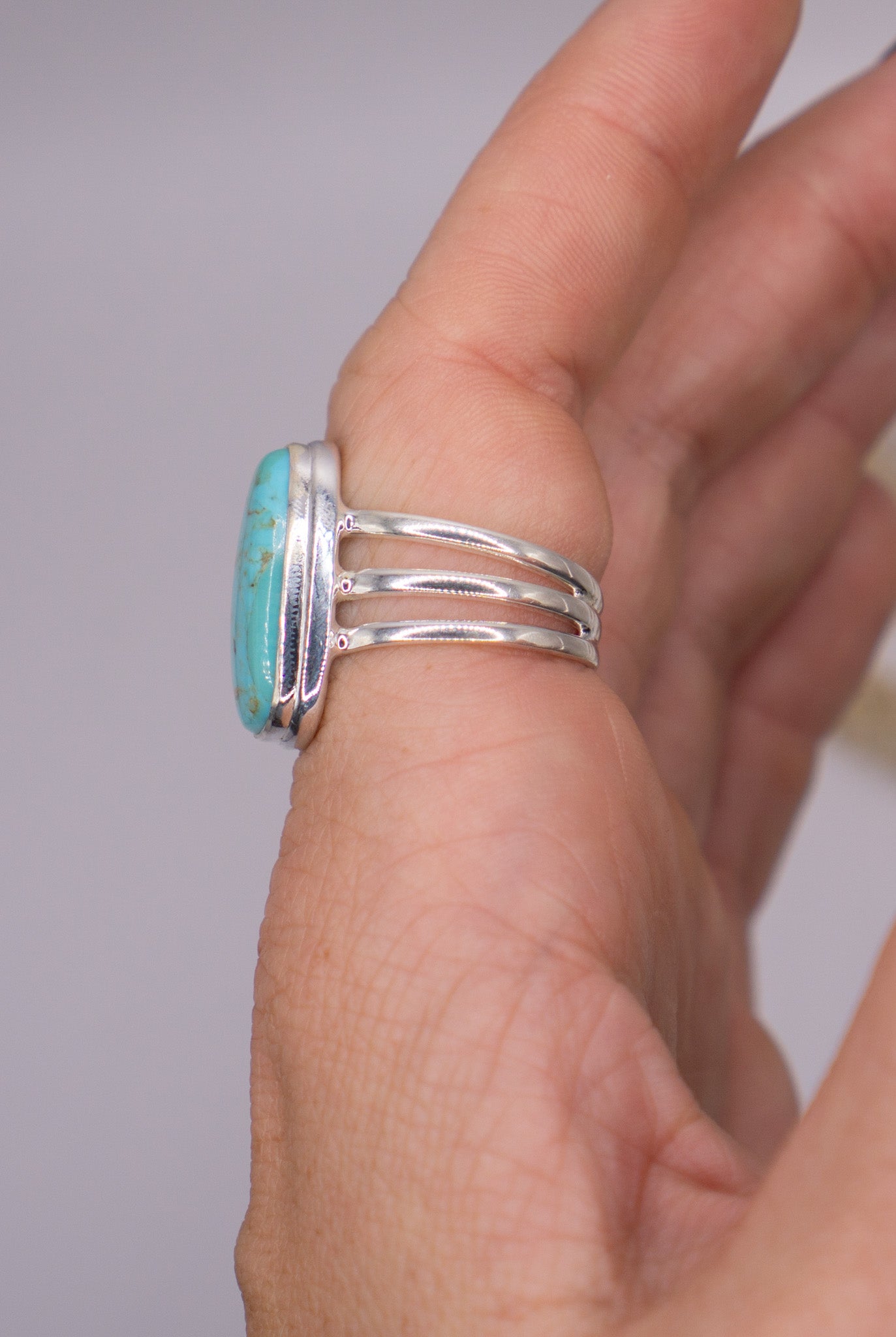 Turquoise Rectangle Size 9