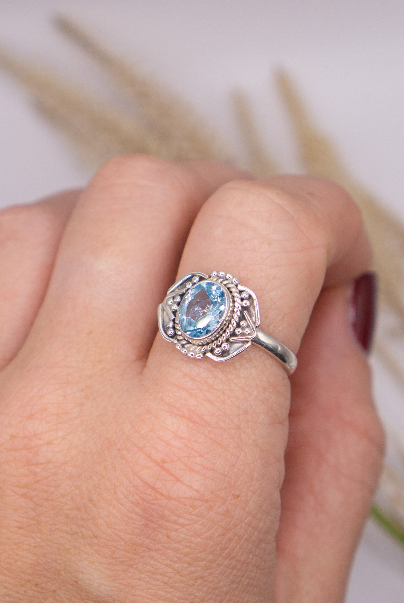 Blue Topaz Oval Size 10.5
