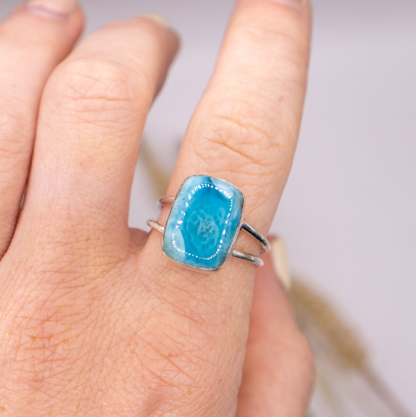 Square Larimar Size 10