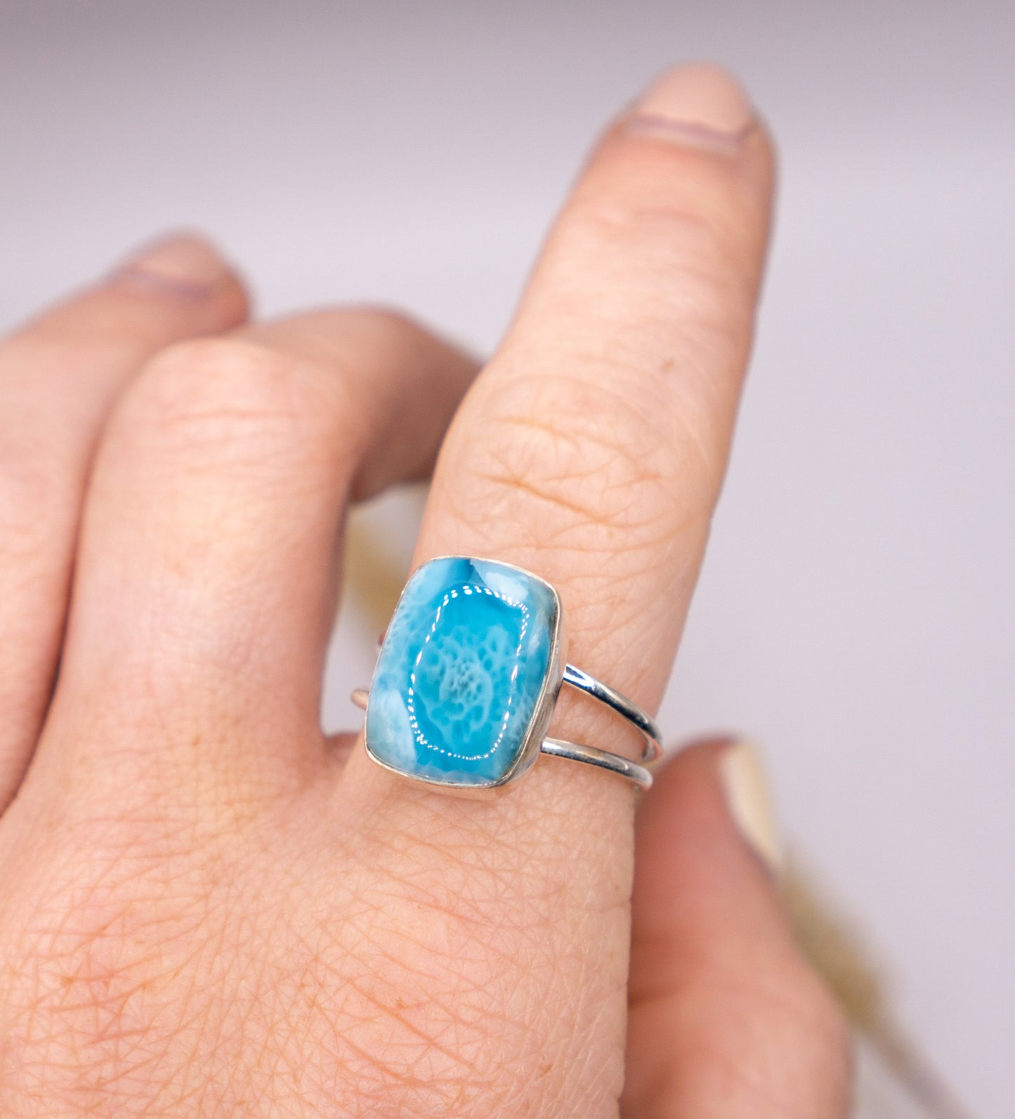 Square Larimar Size 10