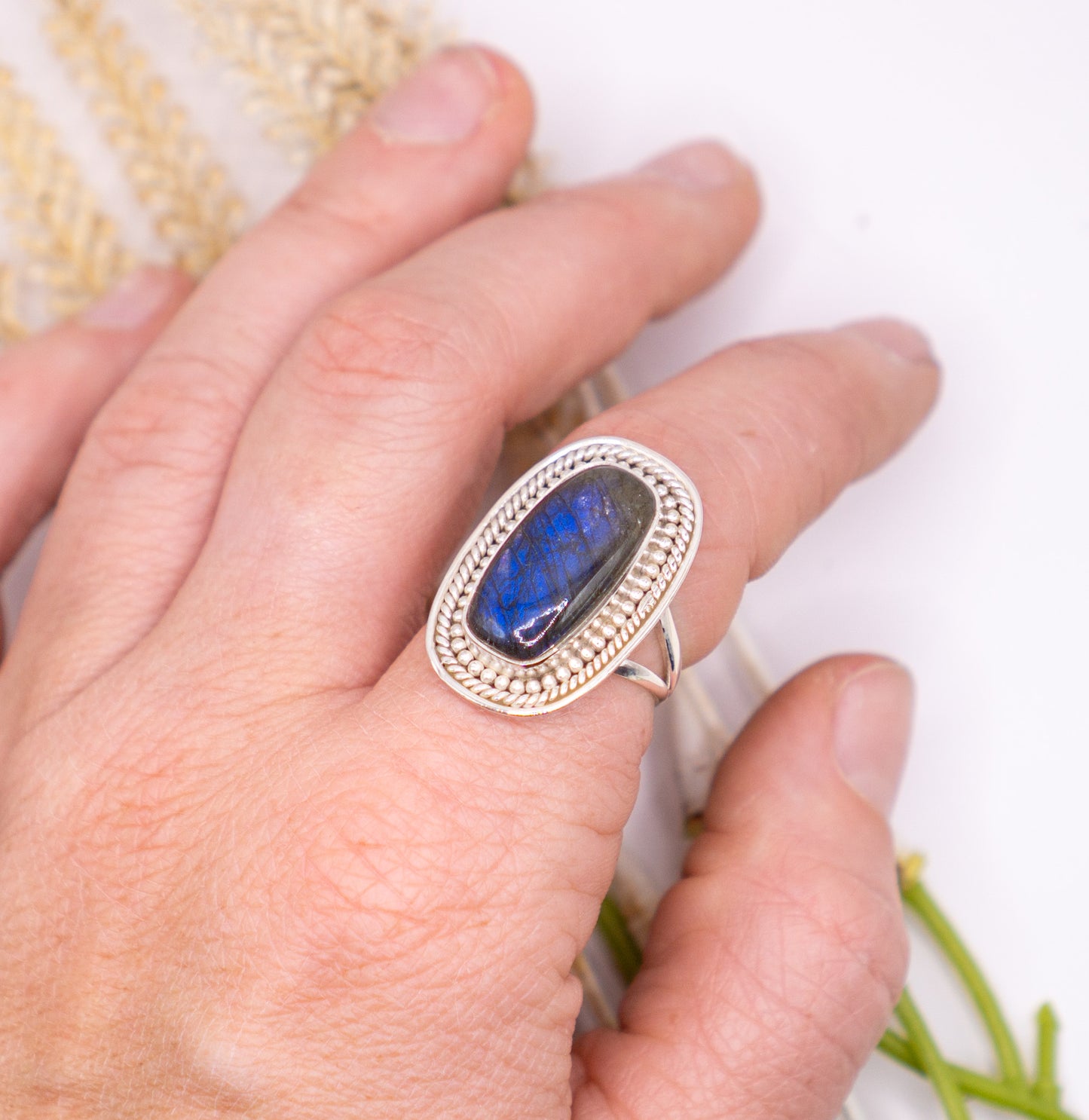 Mesmerizing Rectangular Labradorite - Size 8.5