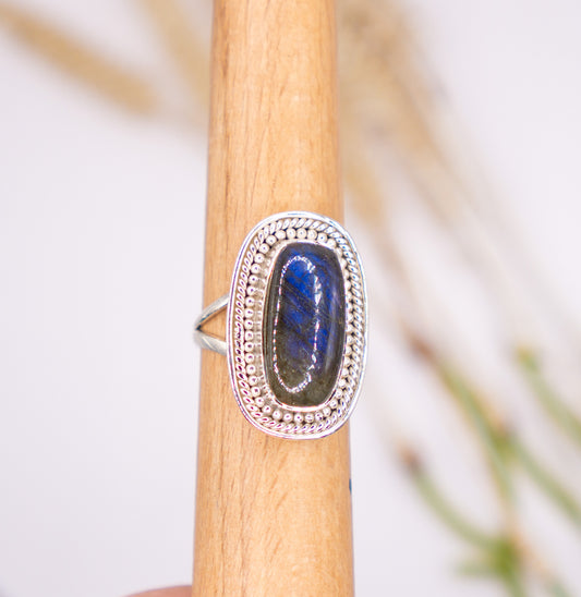 Mesmerizing Rectangular Labradorite - Size 8.5