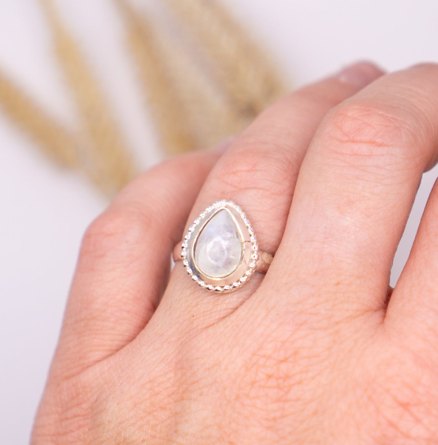 Timeless Teardrop Moonstone - Size 9