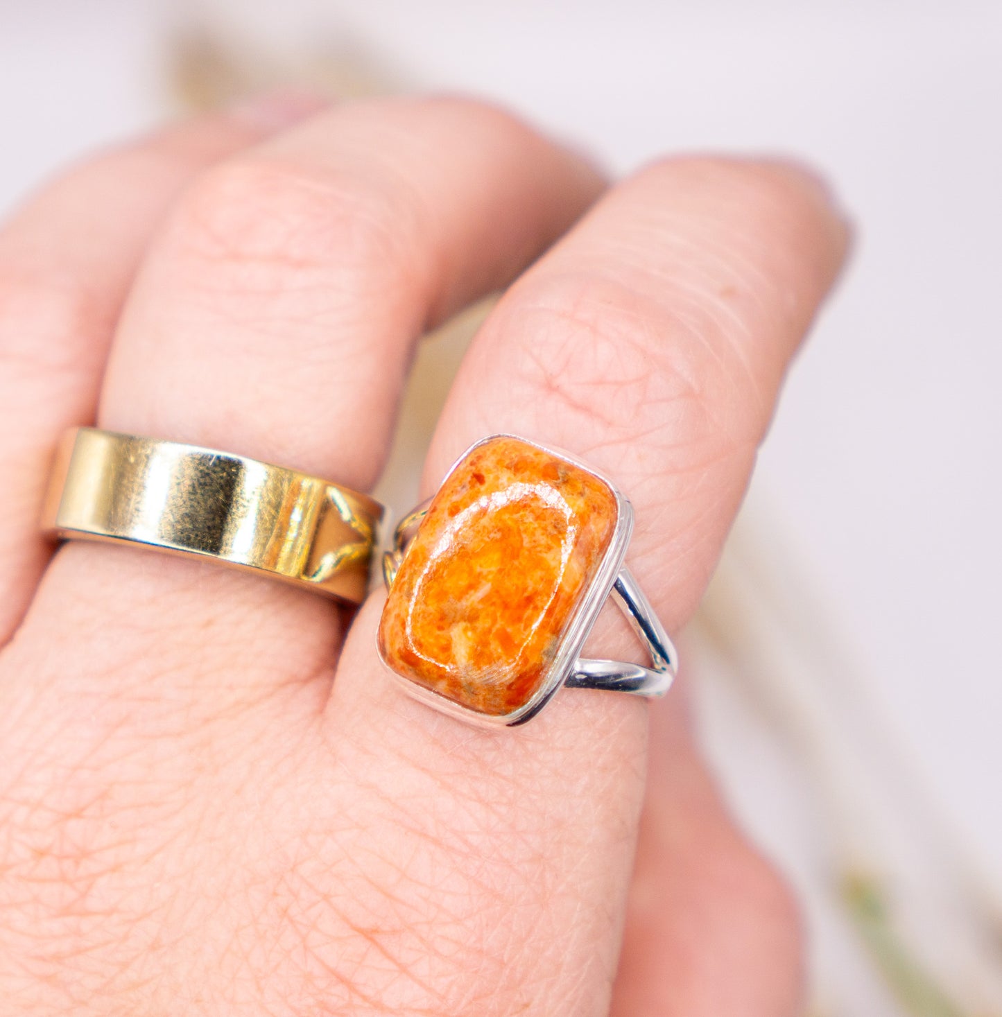 Vibrant Red Turquoise - Size 9.5