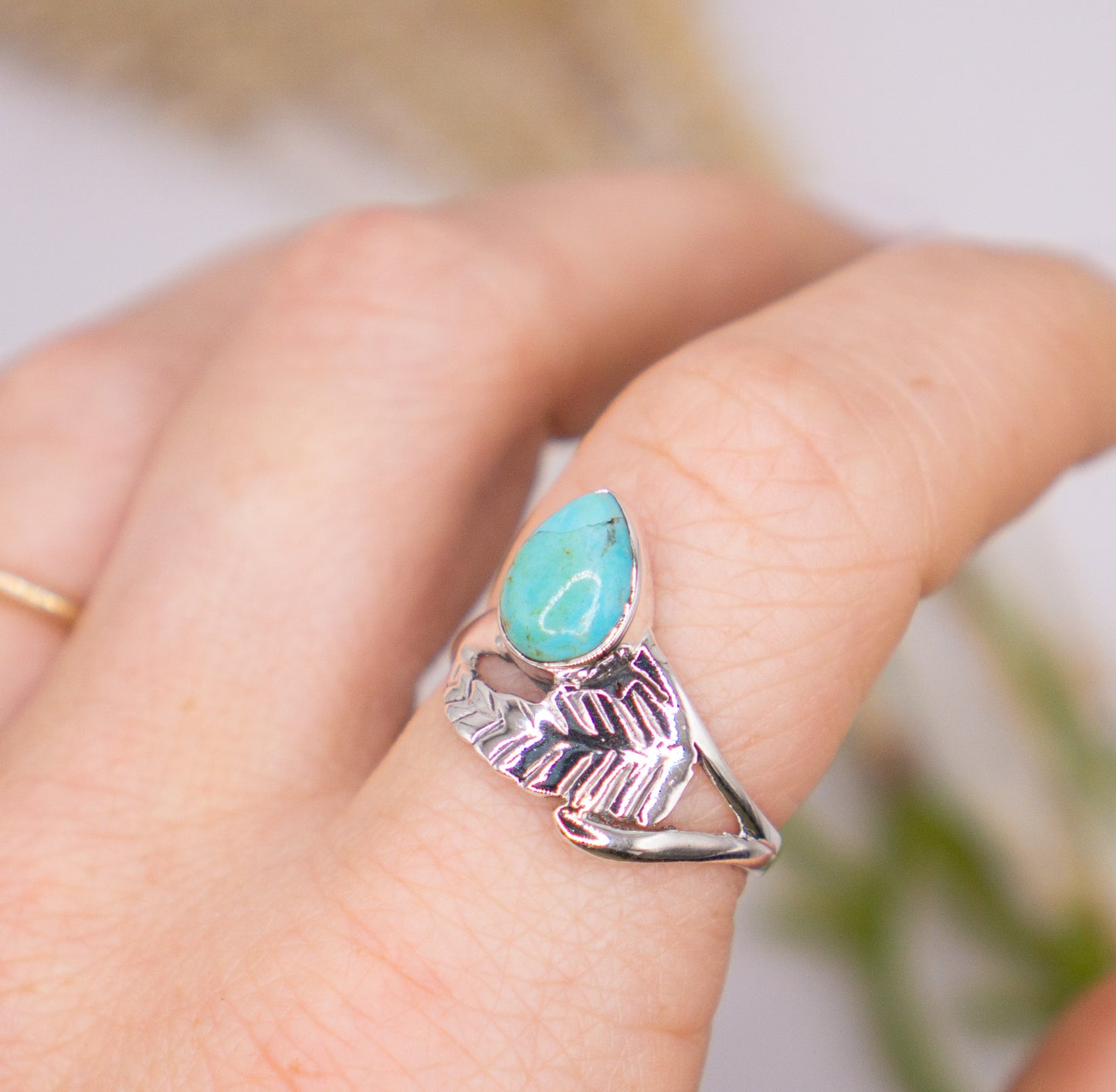Dainty Nature Inspired Kingman Turquoise - choose your size