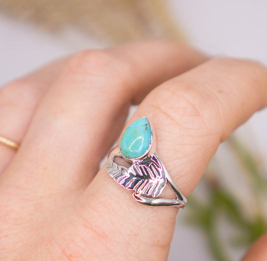 Dainty Nature Inspired Kingman Turquoise - choose your size
