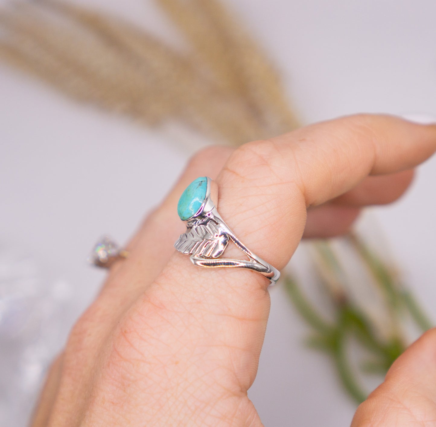 Dainty Nature Inspired Kingman Turquoise - choose your size