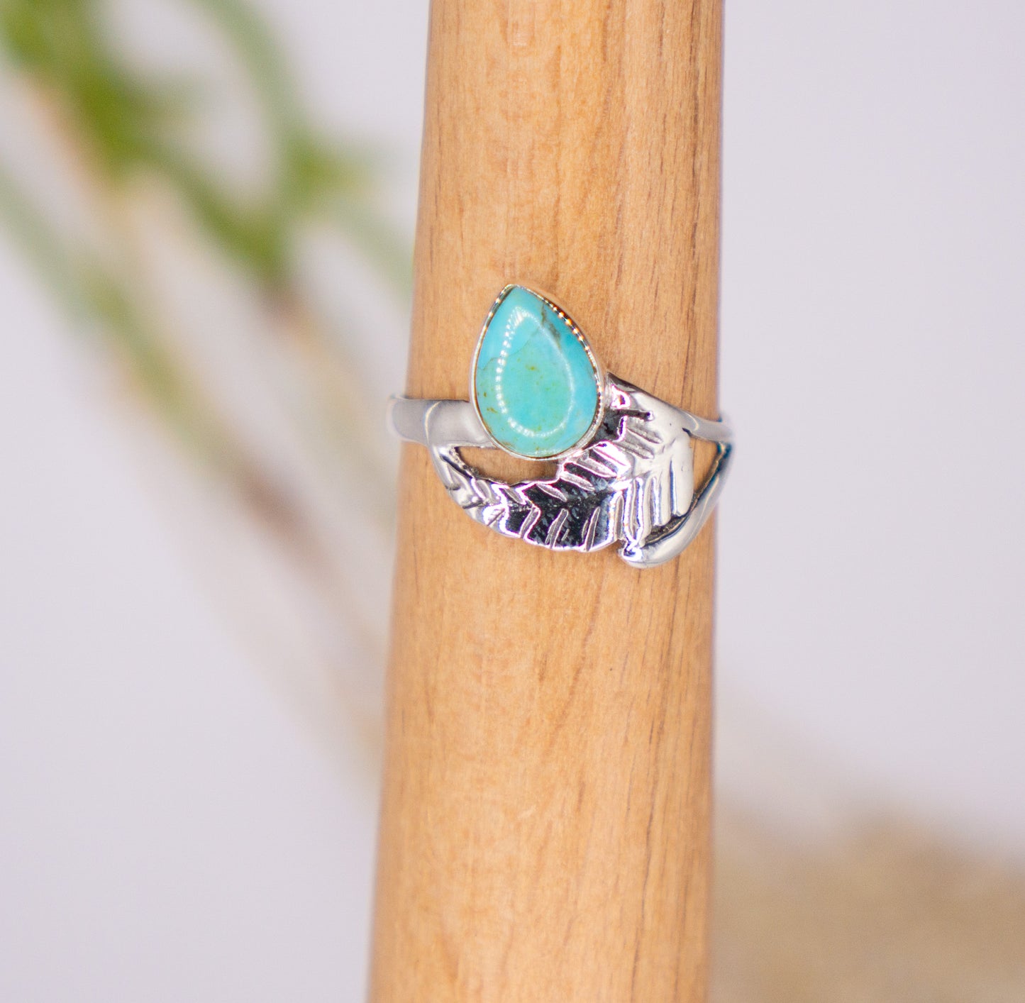 Dainty Nature Inspired Kingman Turquoise - choose your size