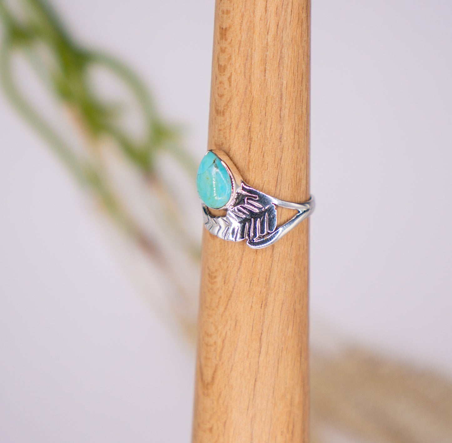 Dainty Nature Inspired Kingman Turquoise - choose your size