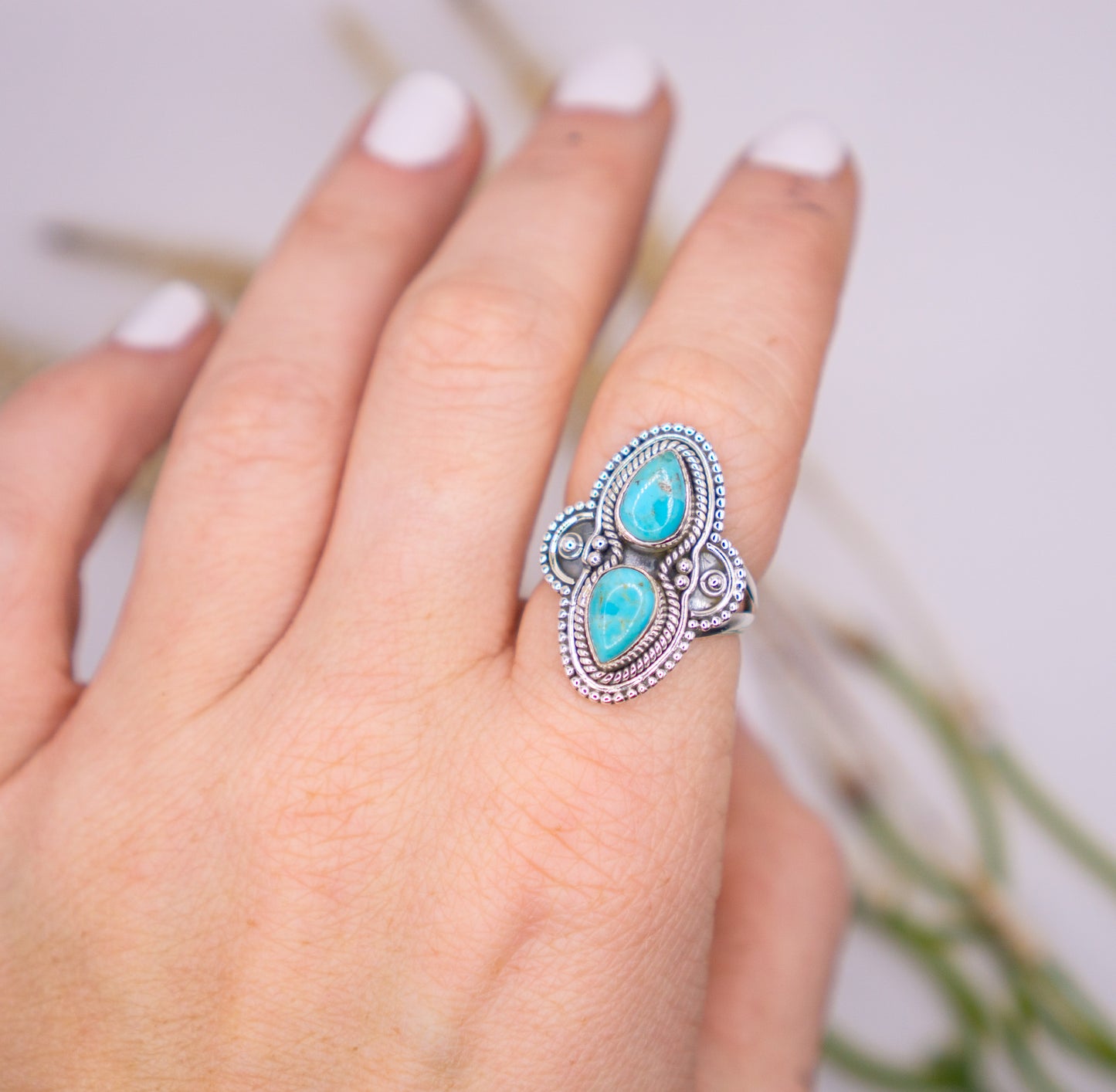 Cowgirl Spirit - Kingman Turquoise Ring - Choose your size