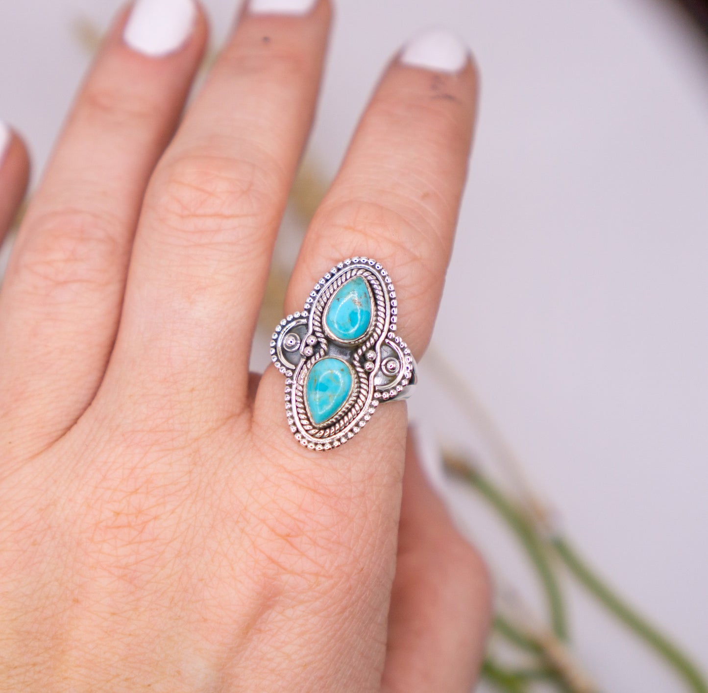 Cowgirl Spirit - Kingman Turquoise Ring - Choose your size