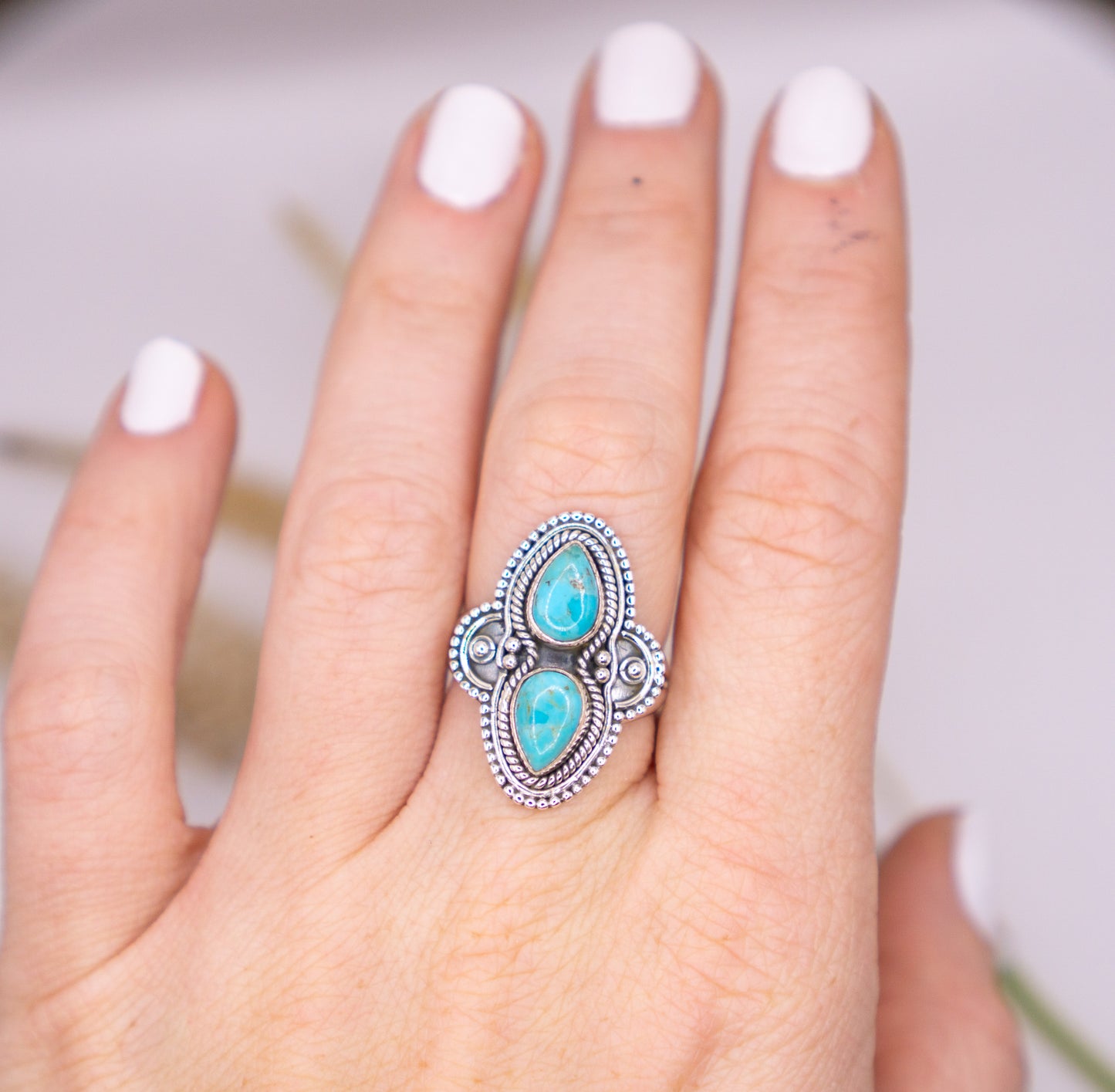 Cowgirl Spirit - Kingman Turquoise Ring - Choose your size