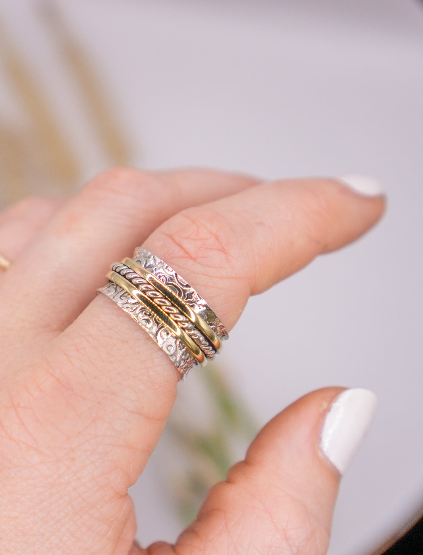 The Golden Hour Spinner Ring