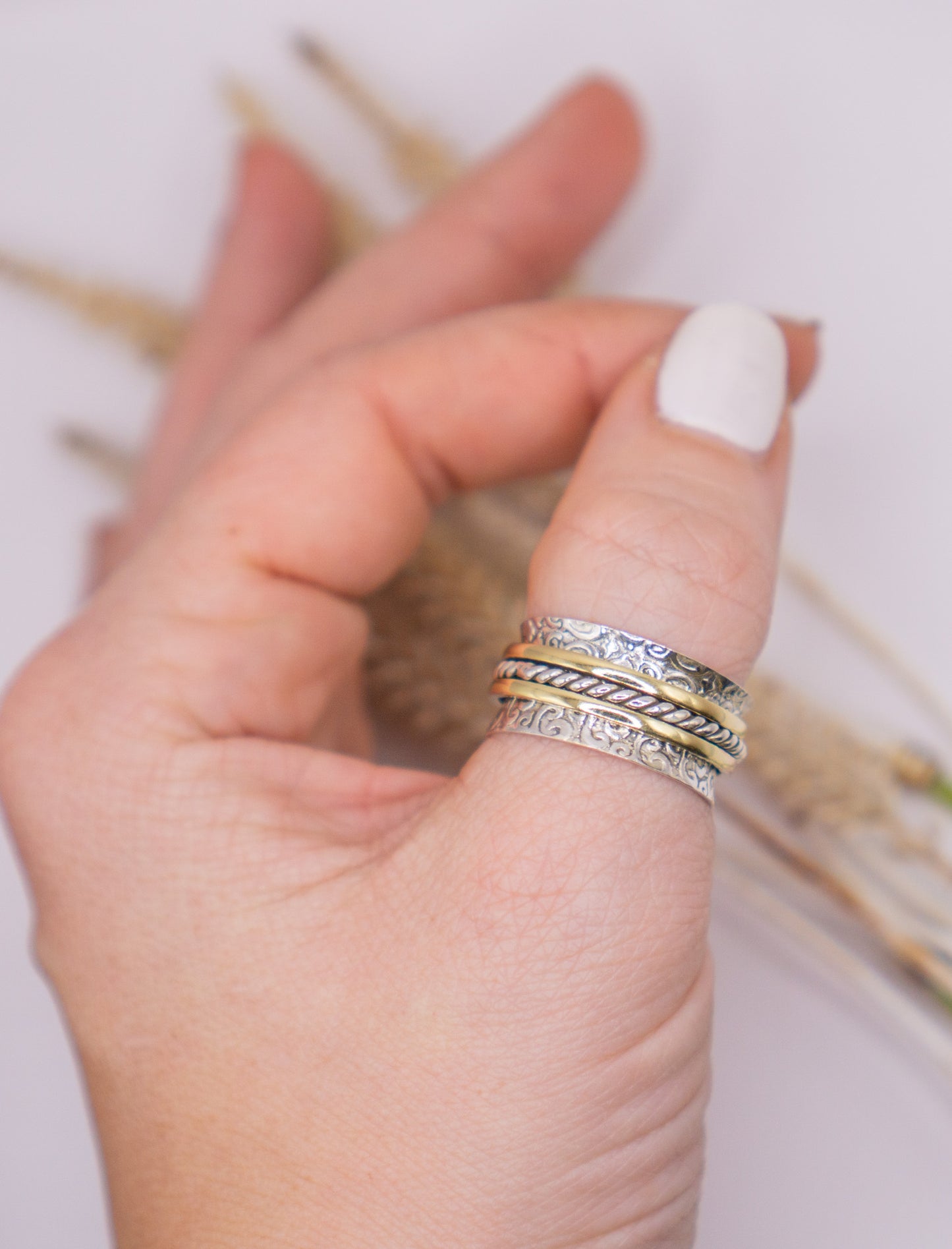 The Golden Hour Spinner Ring