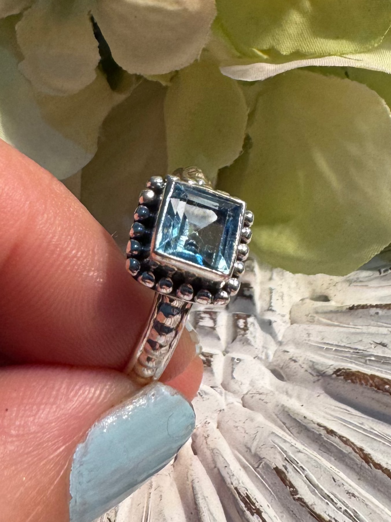 Sky Blue Topaz Size 10.5 (style 1)