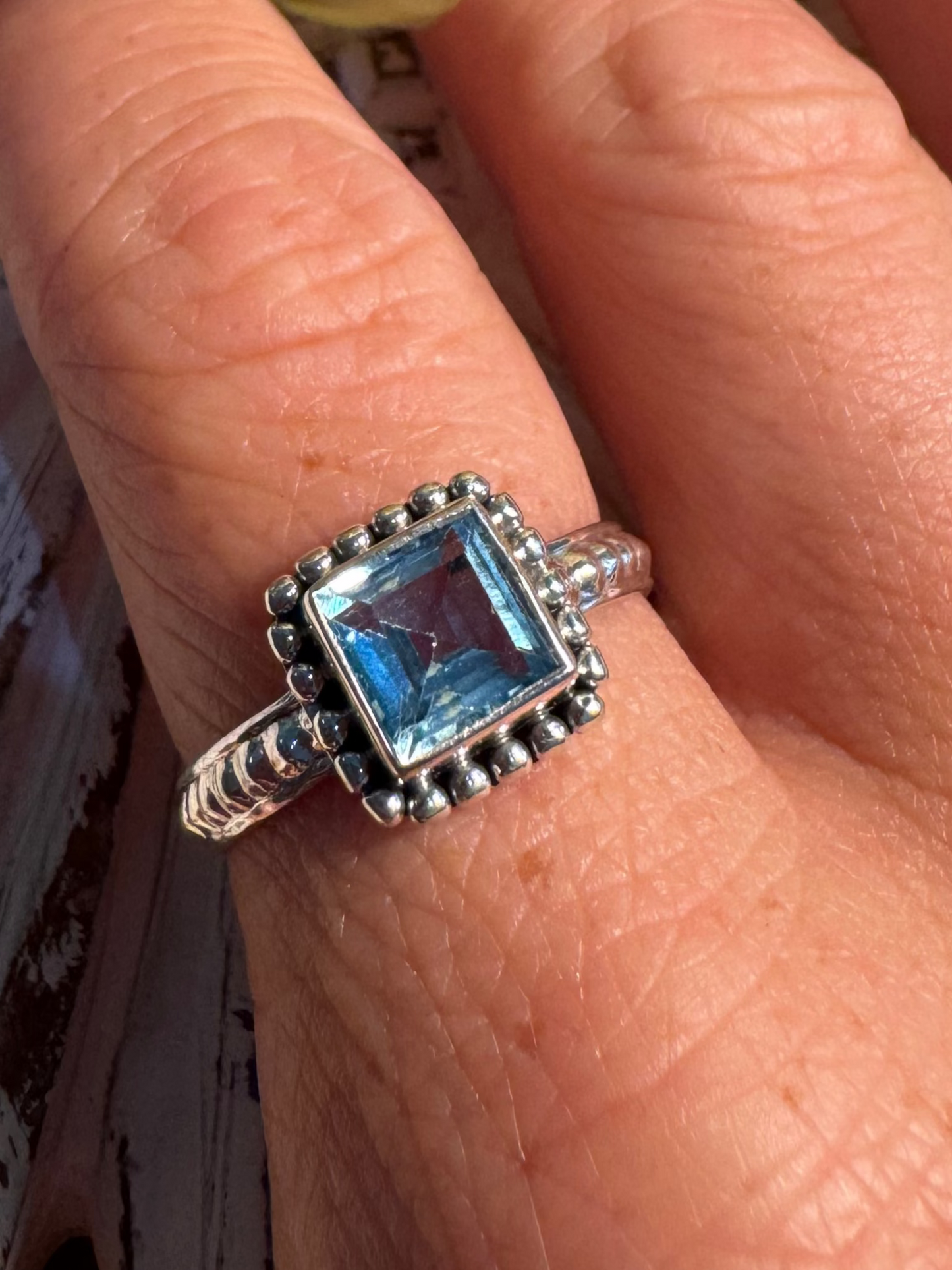 Sky Blue Topaz Size 10.5 (style 1)